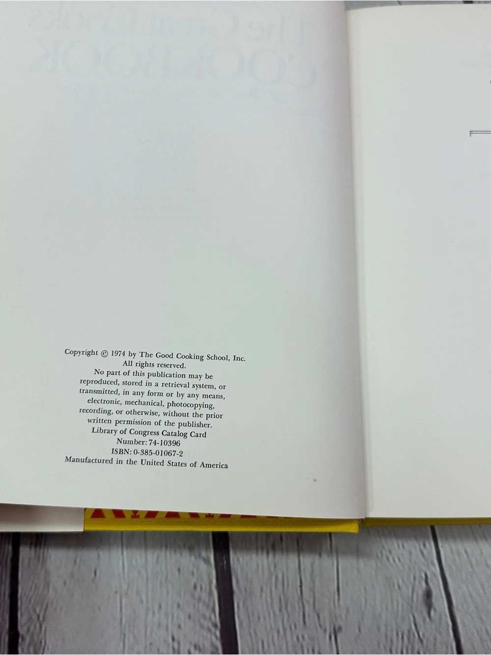 vtg 1974 The Great Cooks Cookbook hardcover retro culinary chefs collectible